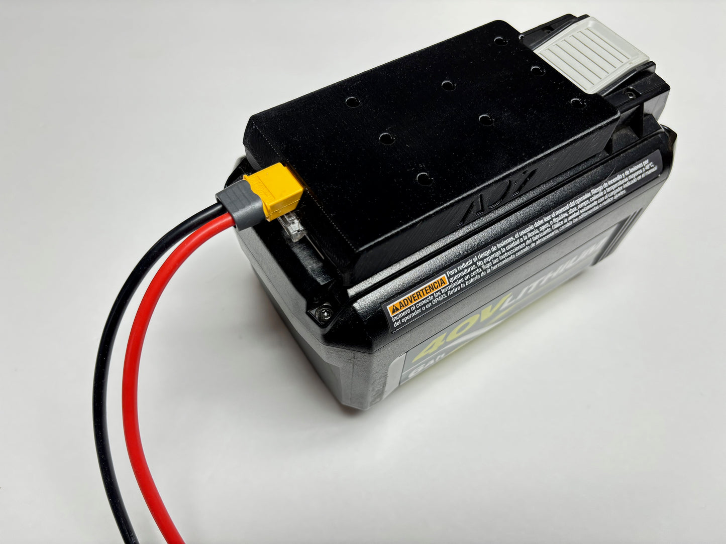 Industrial XT60 adapter for Ryobi 40V battery