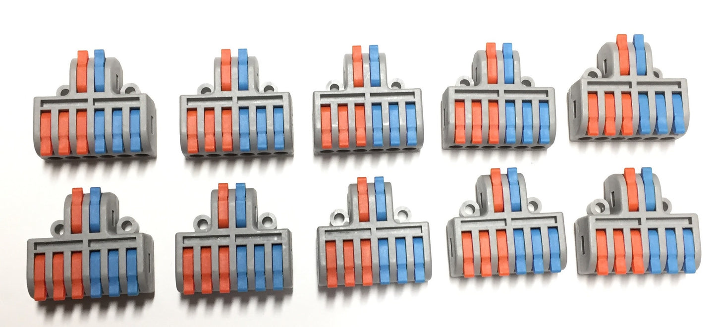 W5 10 pieces wire connectors 2 to 6 wire IO adapter add-on