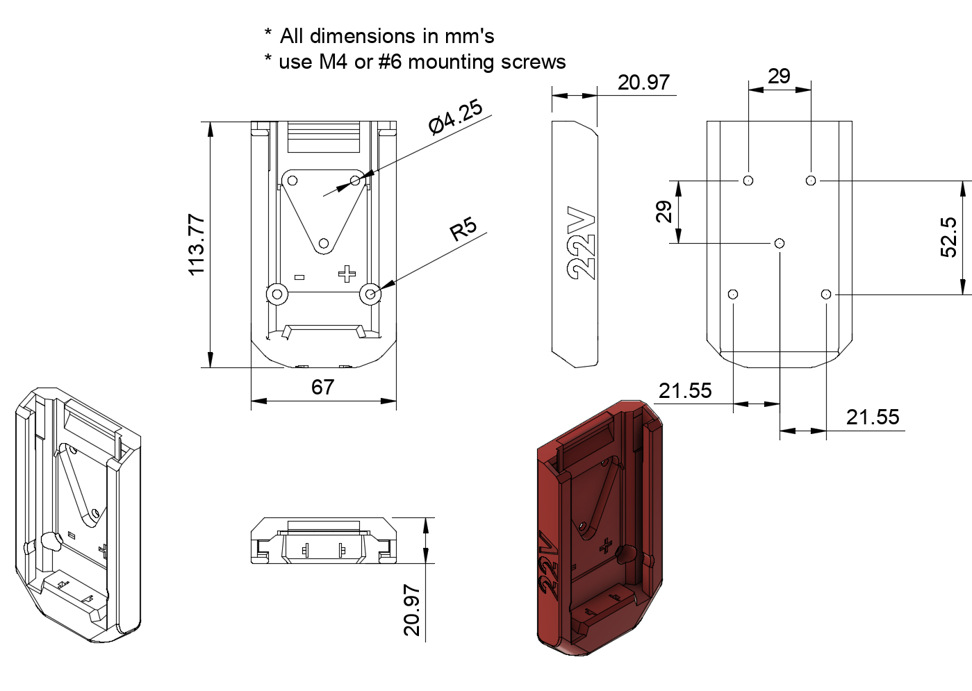 XT adapter for Nuron 22V Neuron HILTI battery