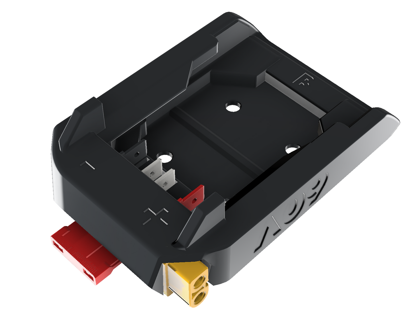 XT60 adapter with integrated fuse adapter for Dewalt 60V MAX battery