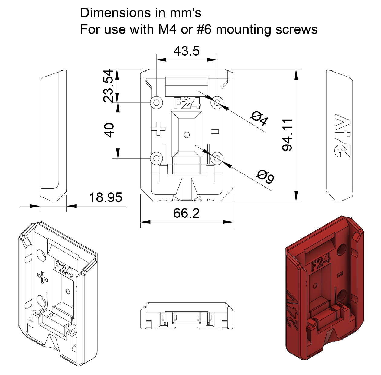 X adapter for Flex 24V battery