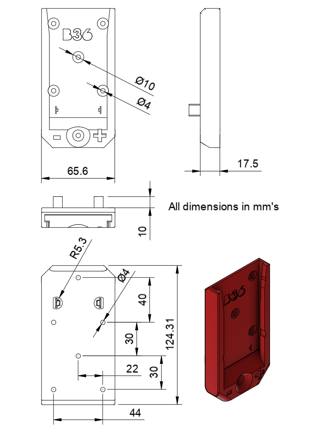 X Right Angle adapter for Bosch 36V  battery