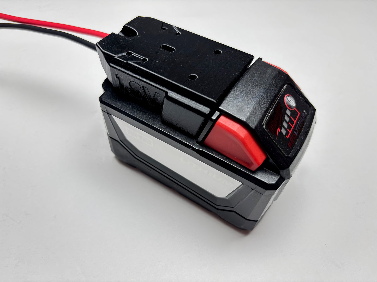 Dual Industrial adapter for Milwaukee 18V or Dewalt 20V MAX battery
