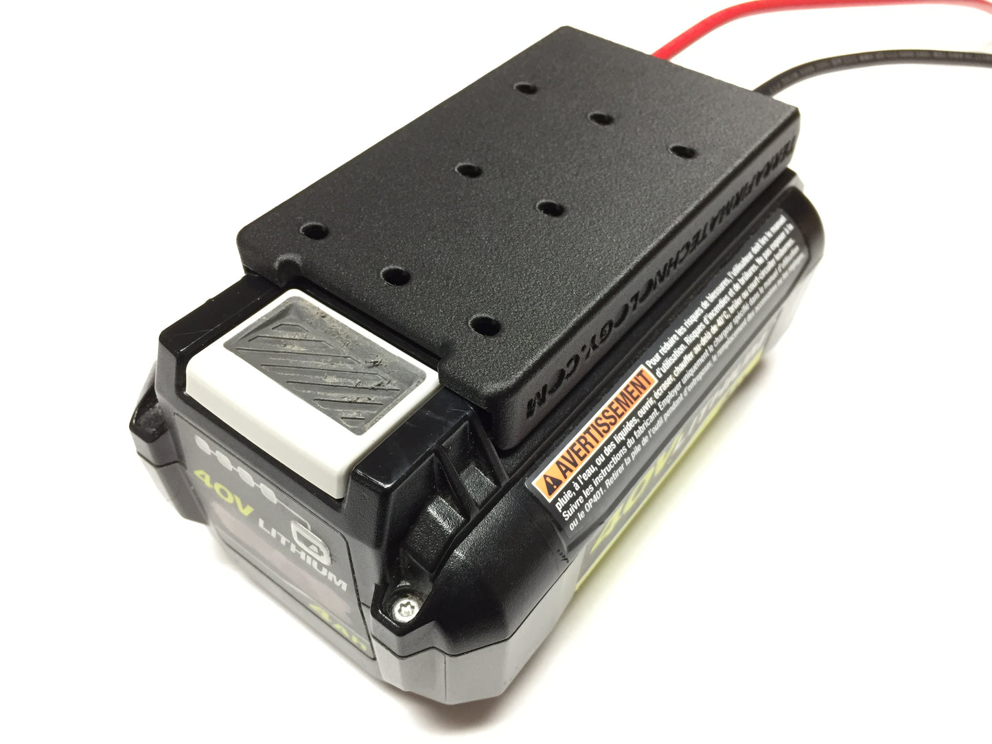 Industrial adapter for Ryobi 40V battery