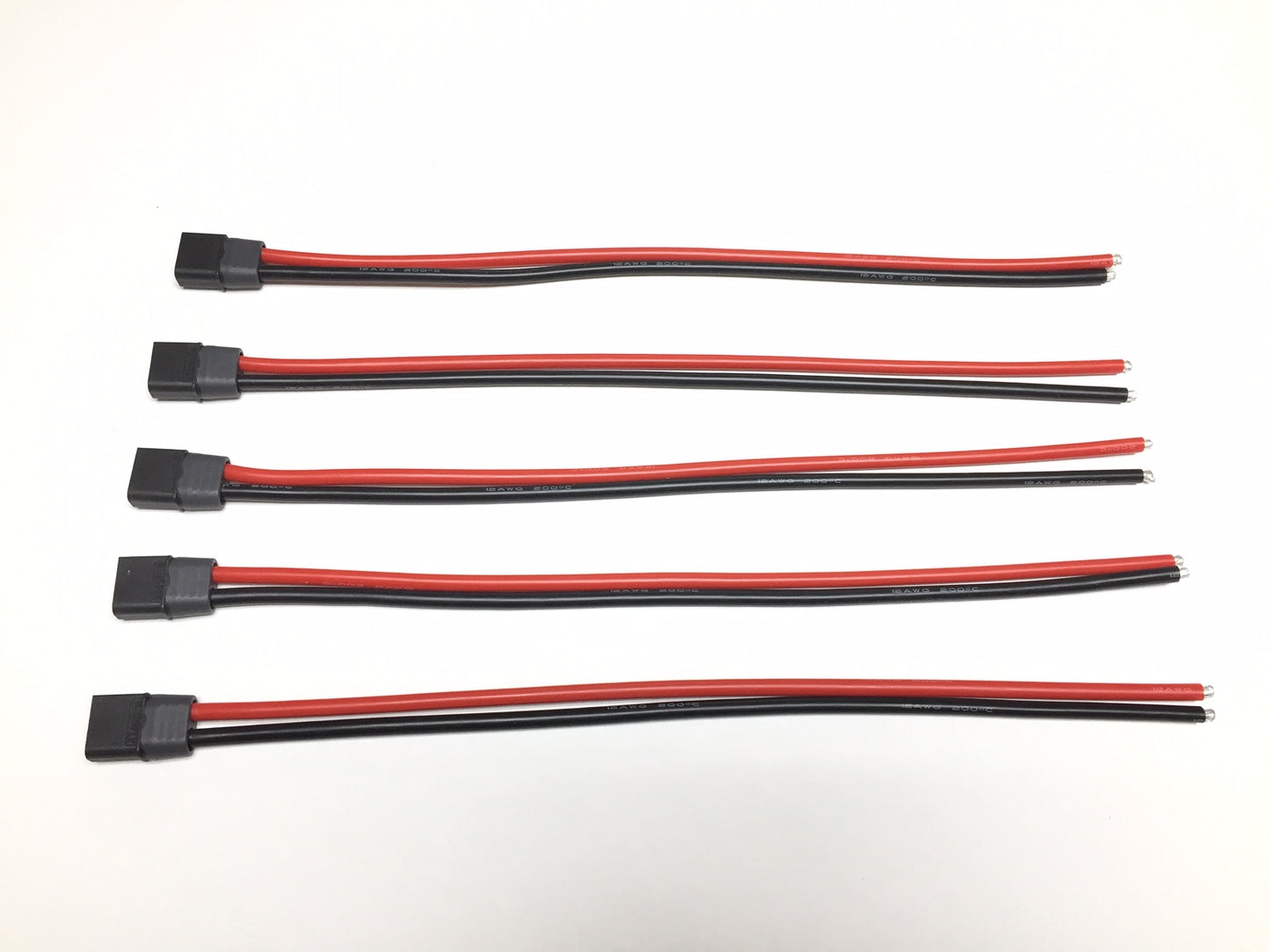 W9 XT60 male silicone 12AWG wires cable black connector amass adapter add-on