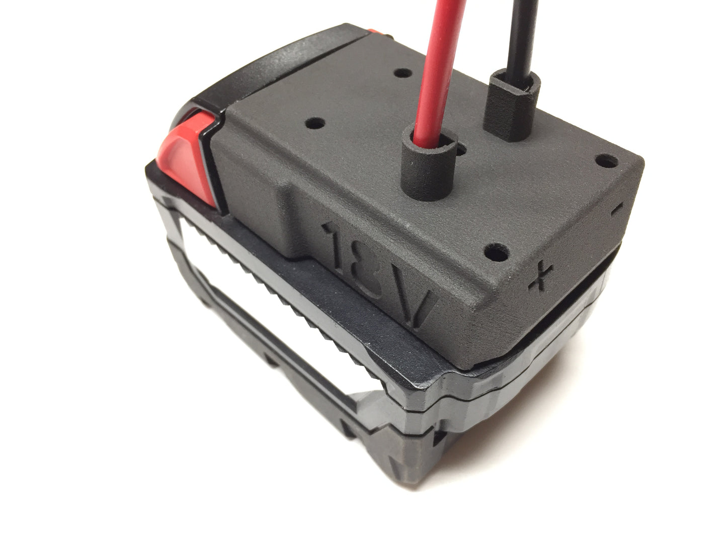 Industrial Right Angle adapter for Milwaukee 18V battery
