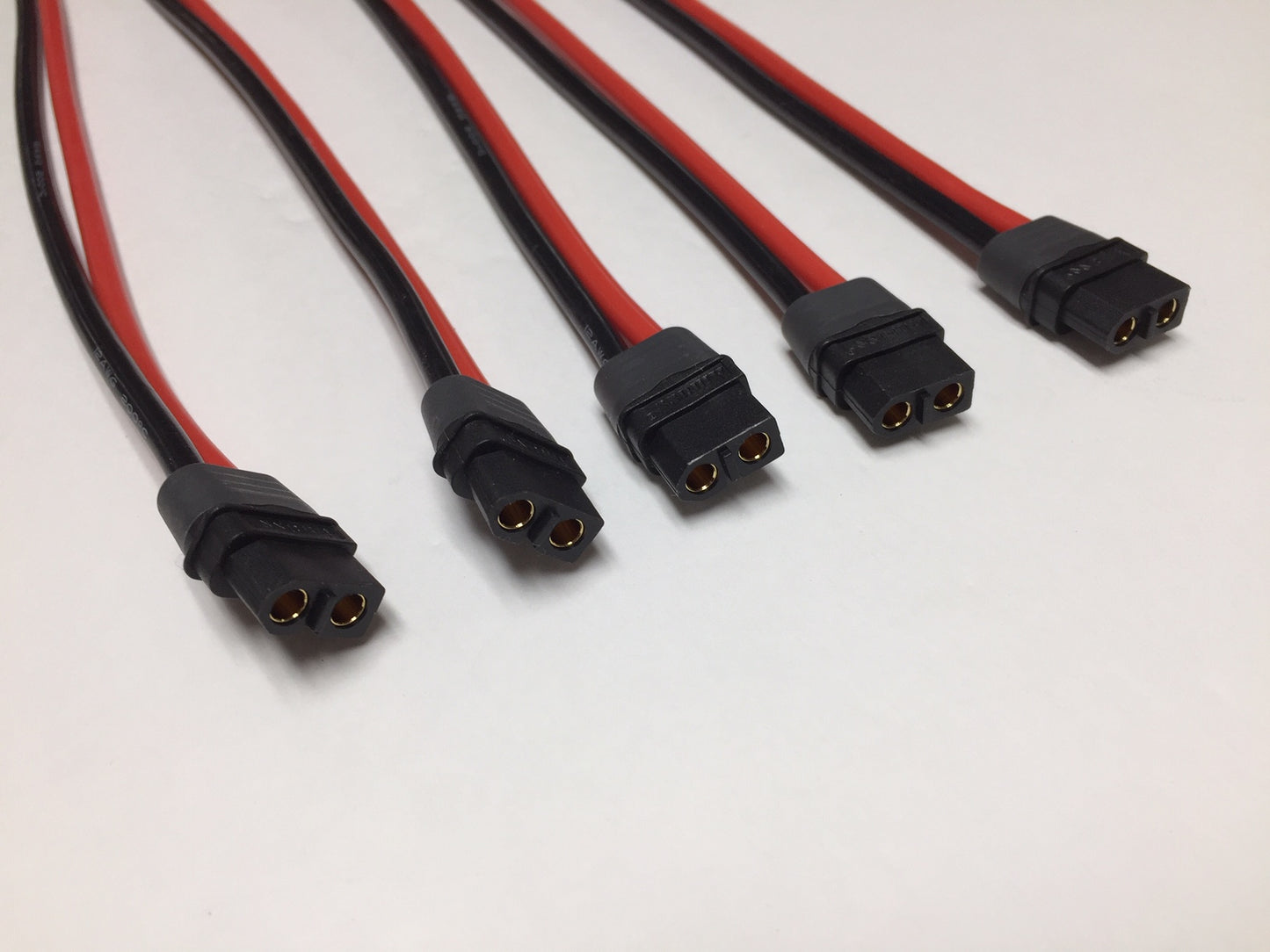 W11 XT60 silicone 12AWG wires male to female extension cable black connector amass adapter add-on