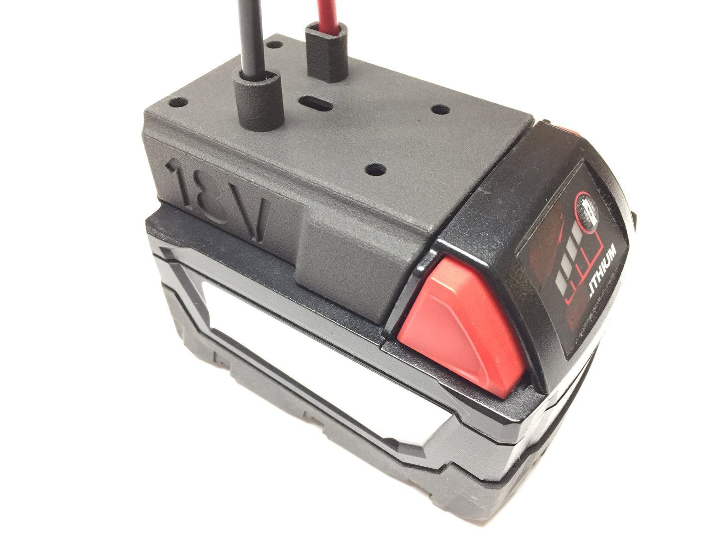 Industrial Right Angle adapter for Milwaukee 18V battery