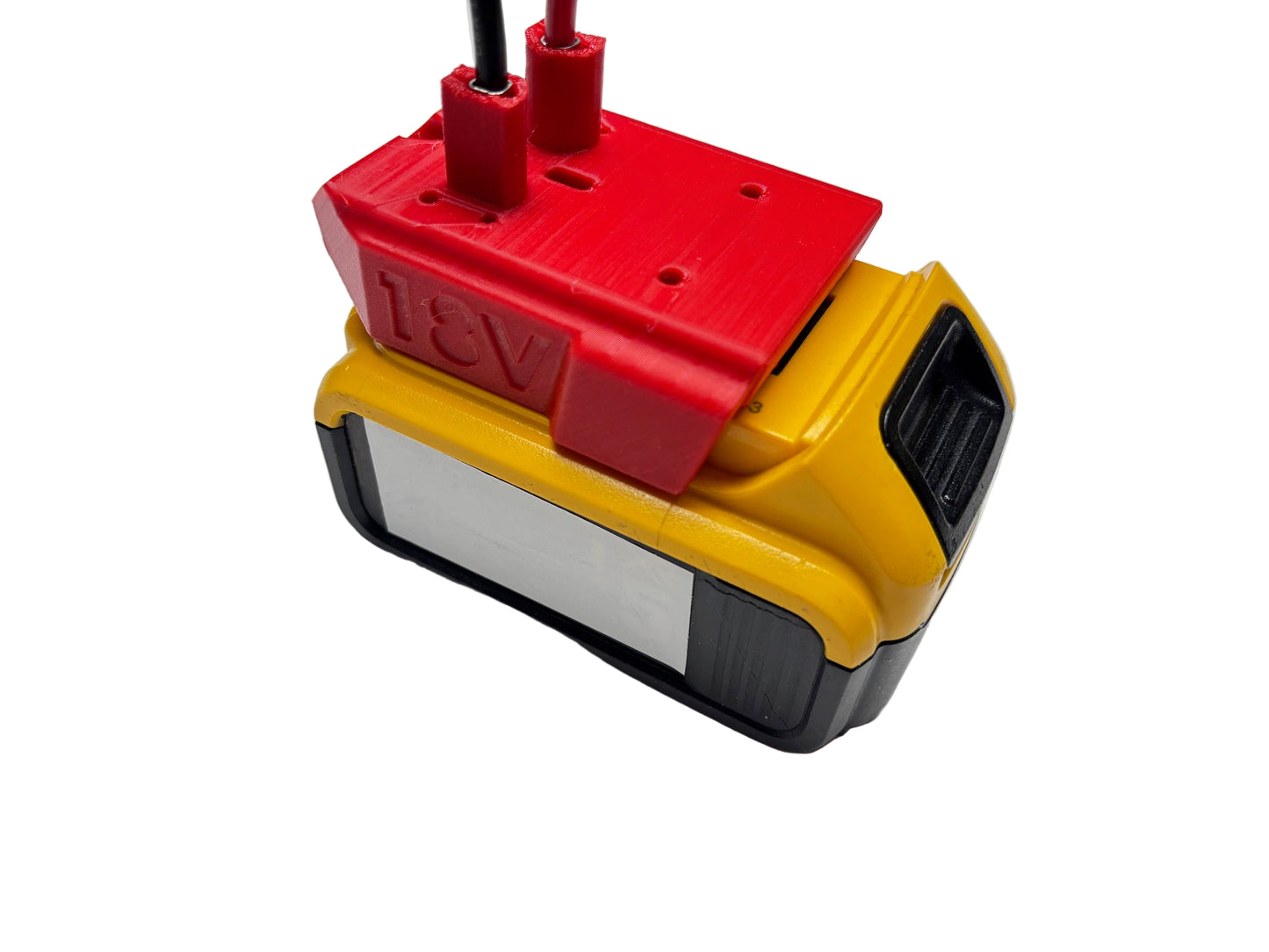 Dual X Right Angle adapter for Milwaukee 18V or Dewalt 20V MAX battery