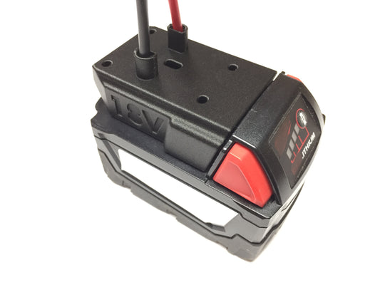 Industrial Right Angle adapter for Milwaukee 18V  battery