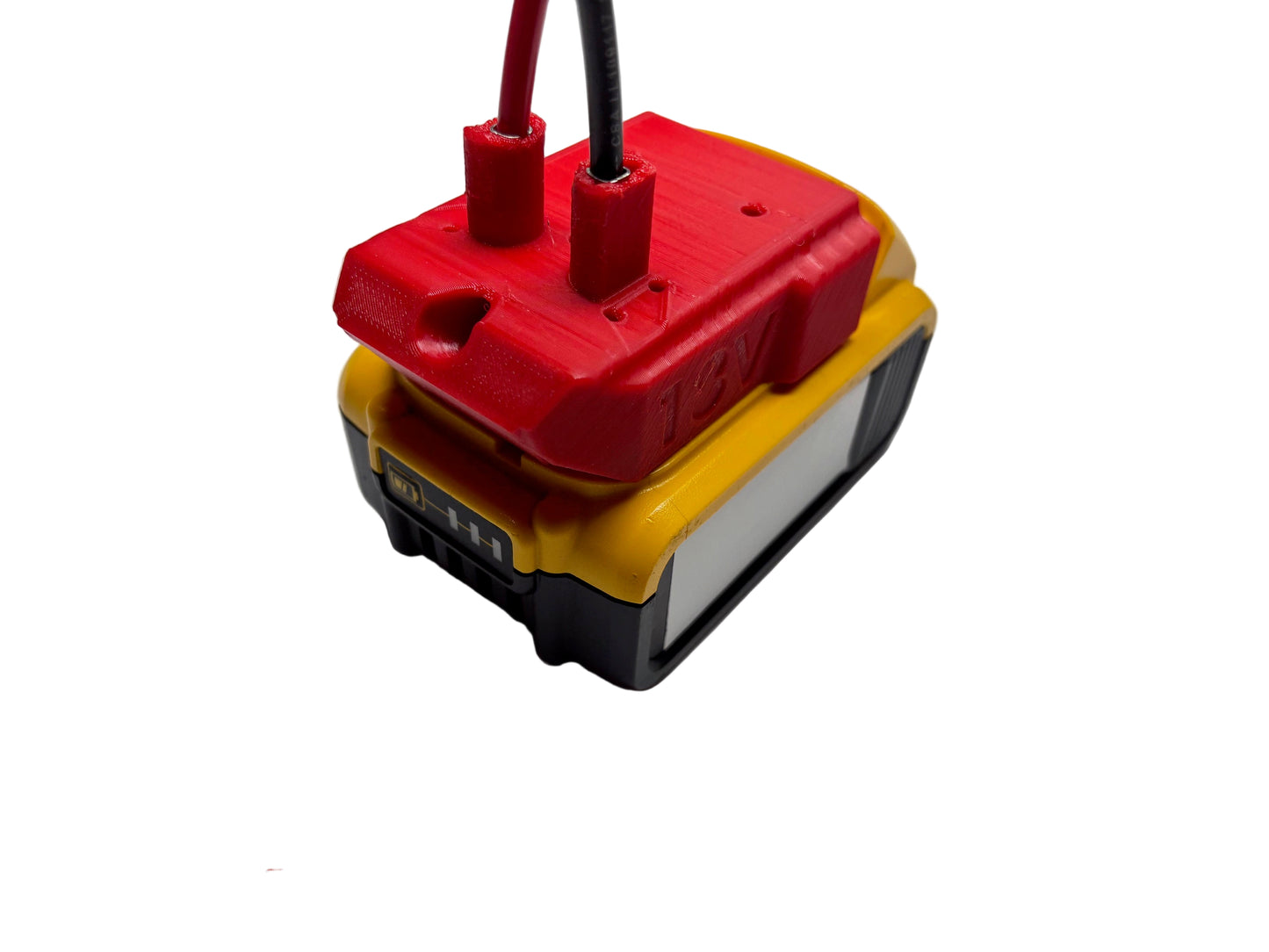Dual X Right Angle adapter for Milwaukee 18V or Dewalt 20V MAX battery