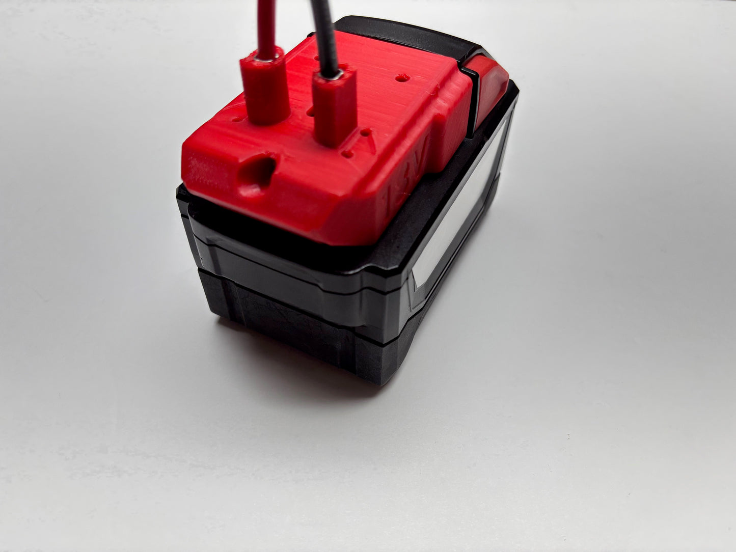 Dual X Right Angle adapter for Milwaukee 18V or Dewalt 20V MAX battery