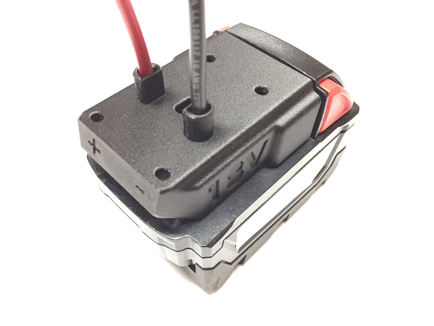 Industrial Right Angle adapter for Milwaukee 18V battery