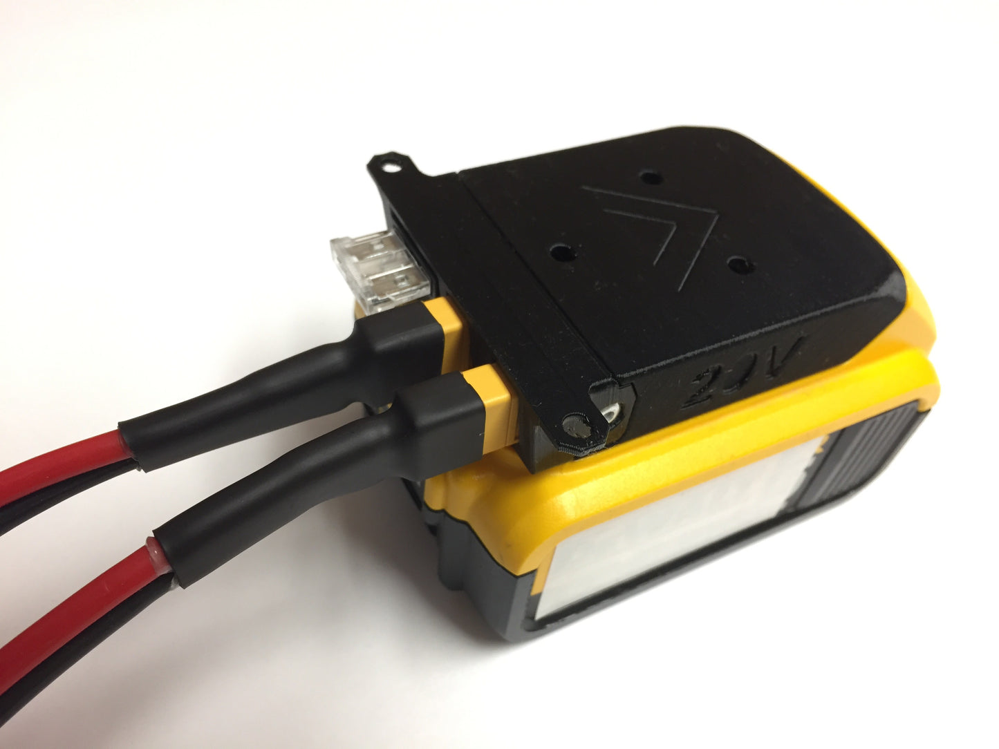 XT60 adapter with integrated fuse adapter for Dewalt 20V MAX or Hercules battery