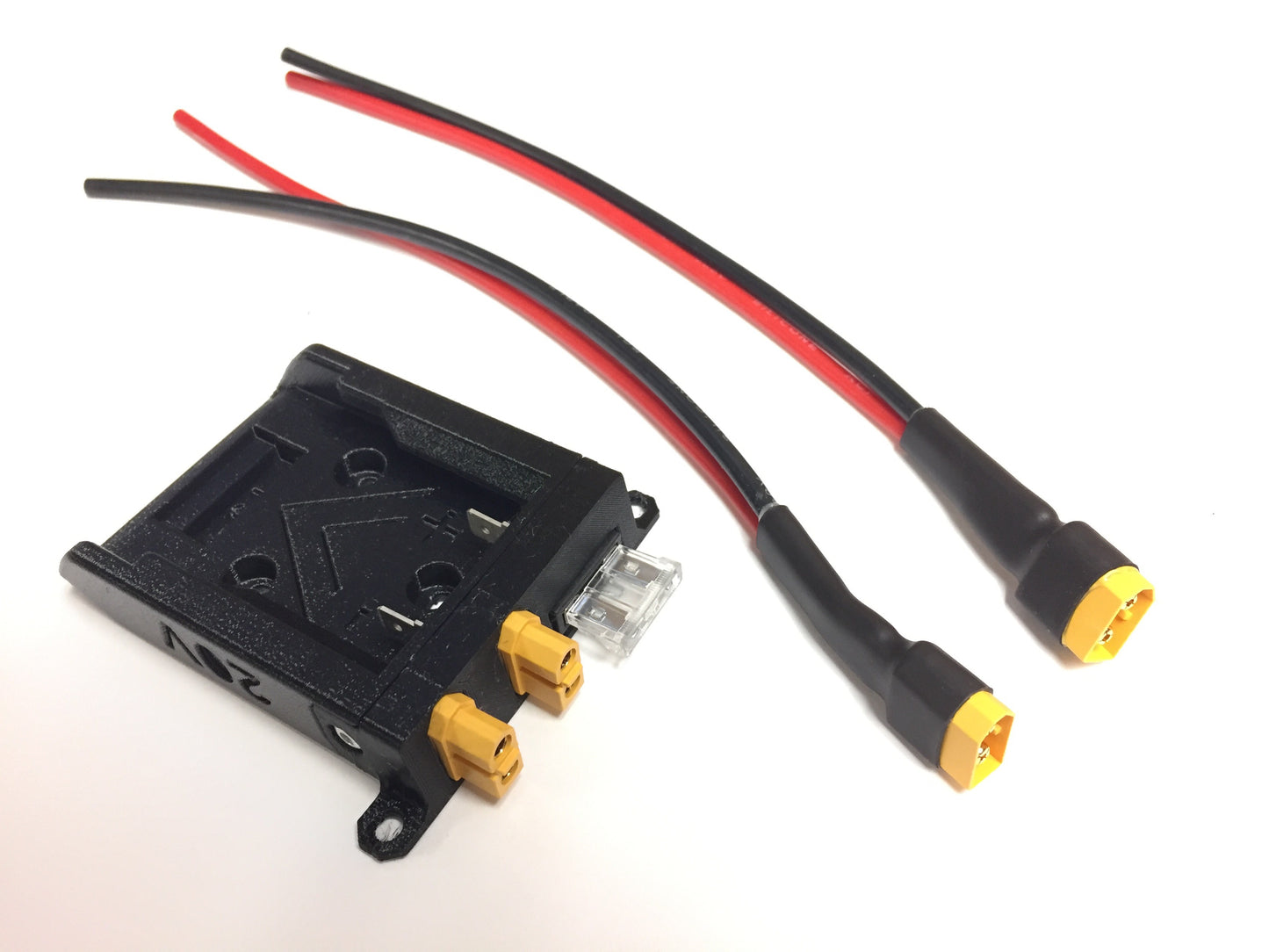 XT60 adapter with integrated fuse adapter for Dewalt 20V MAX or Hercules battery