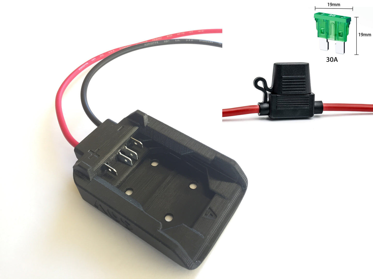 30A Fused adapter for Dewalt 60V MAX battery