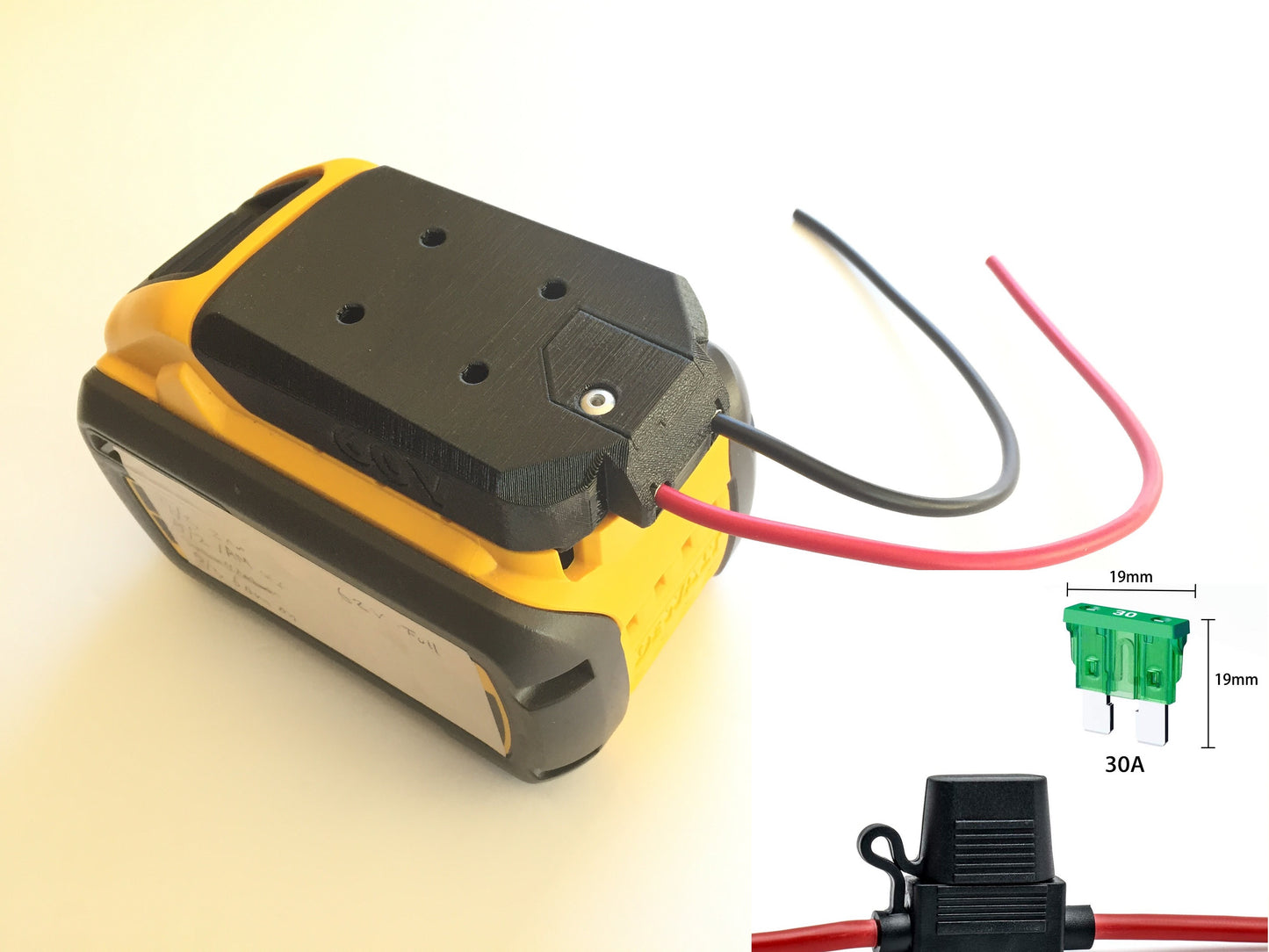 30A Fused adapter for Dewalt 60V MAX battery
