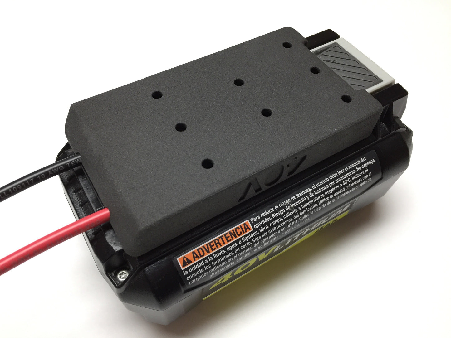 Industrial adapter for Ryobi 40V  battery
