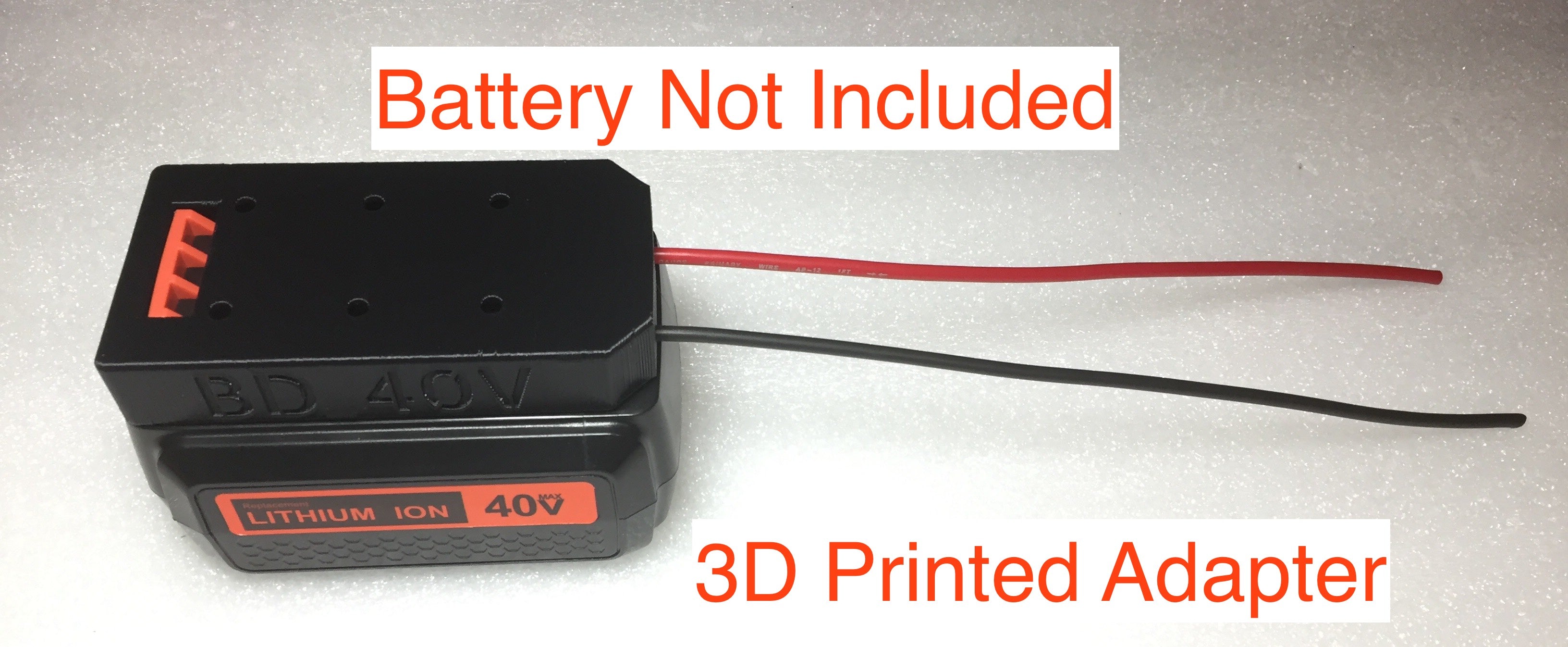 JJXNDO V6 Adapter for Black+Decker 36V/40V Li-ion Battery to for