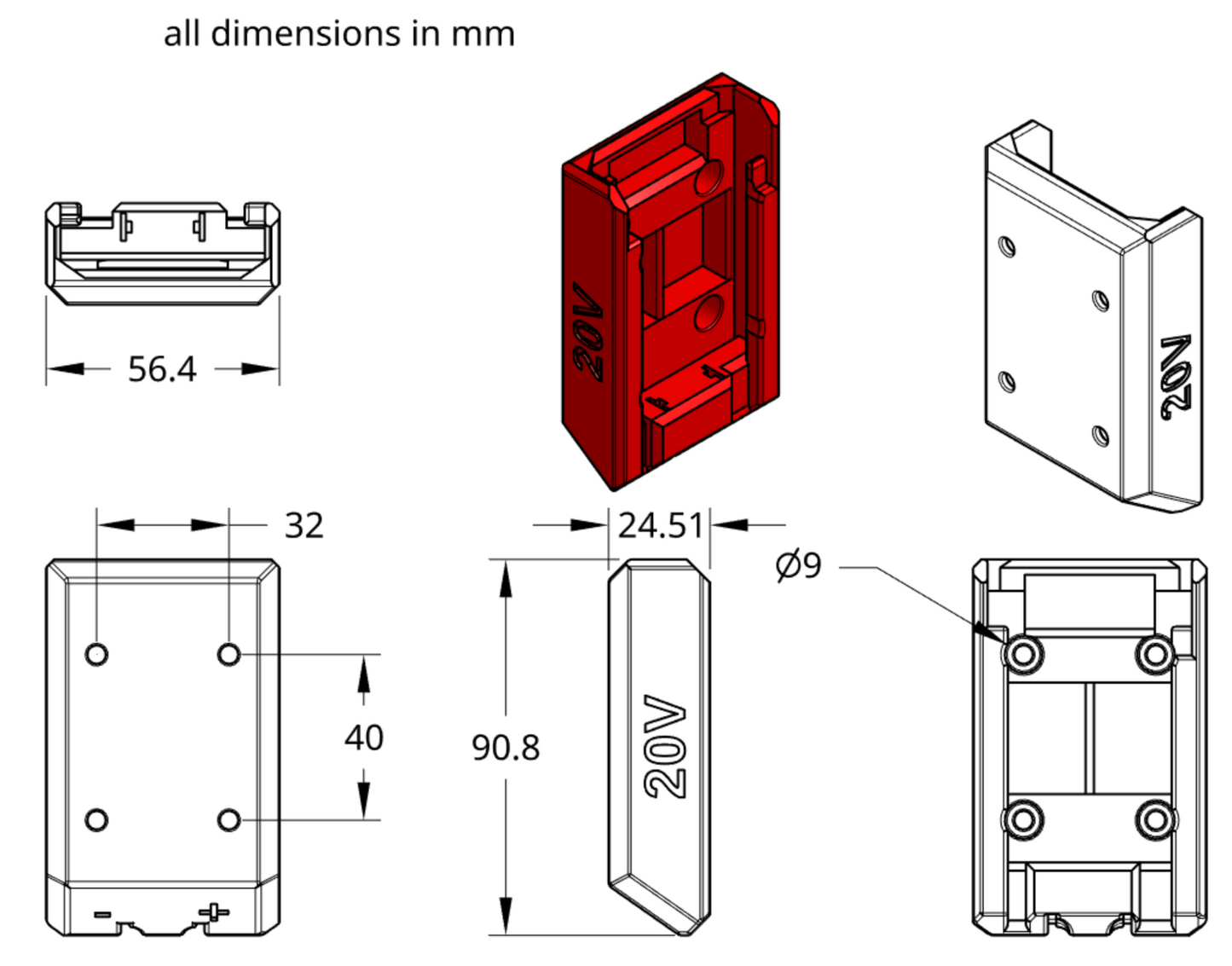 X adapter for Porter Cable 18V battery