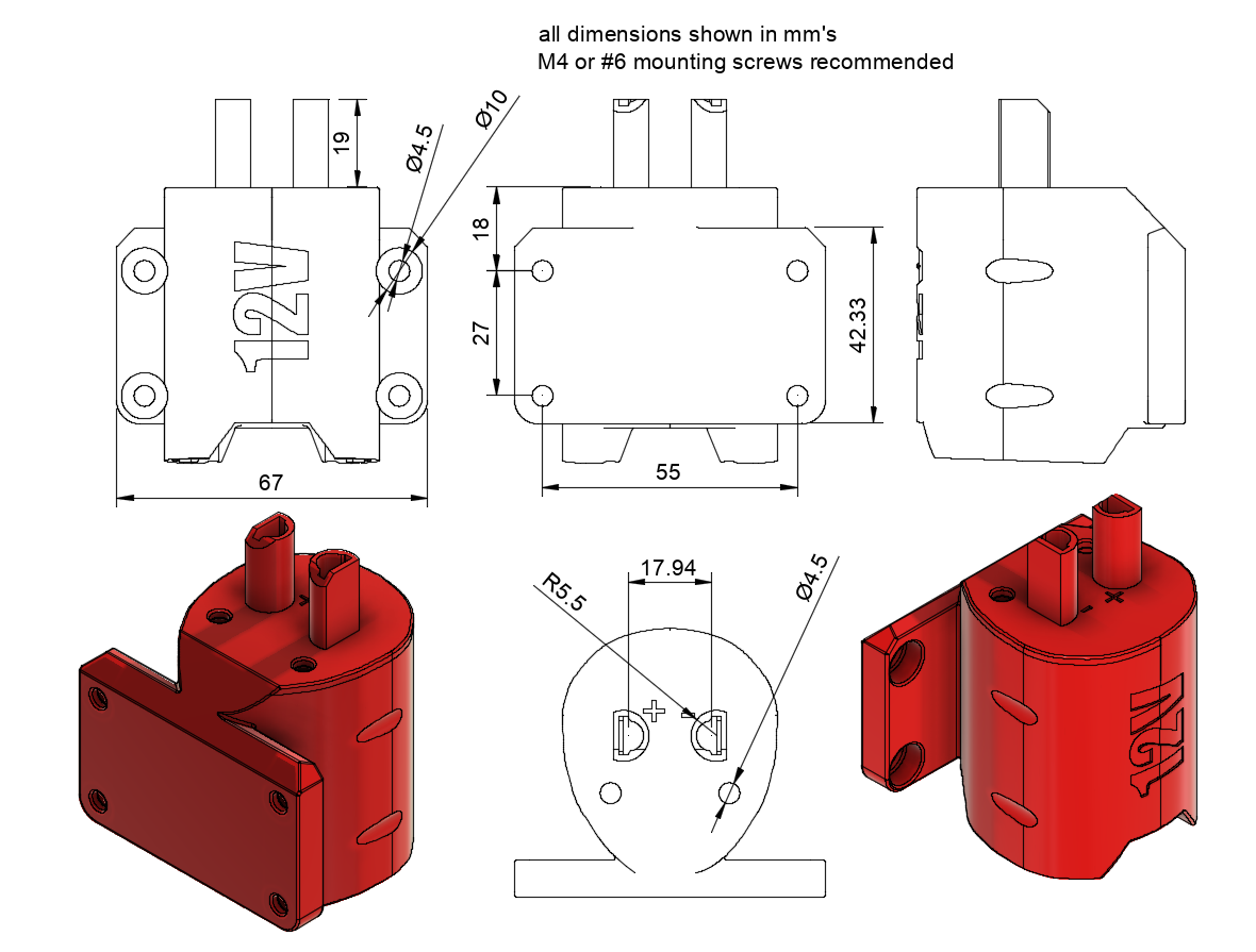 X Large adapter for Ridgid 12V battery