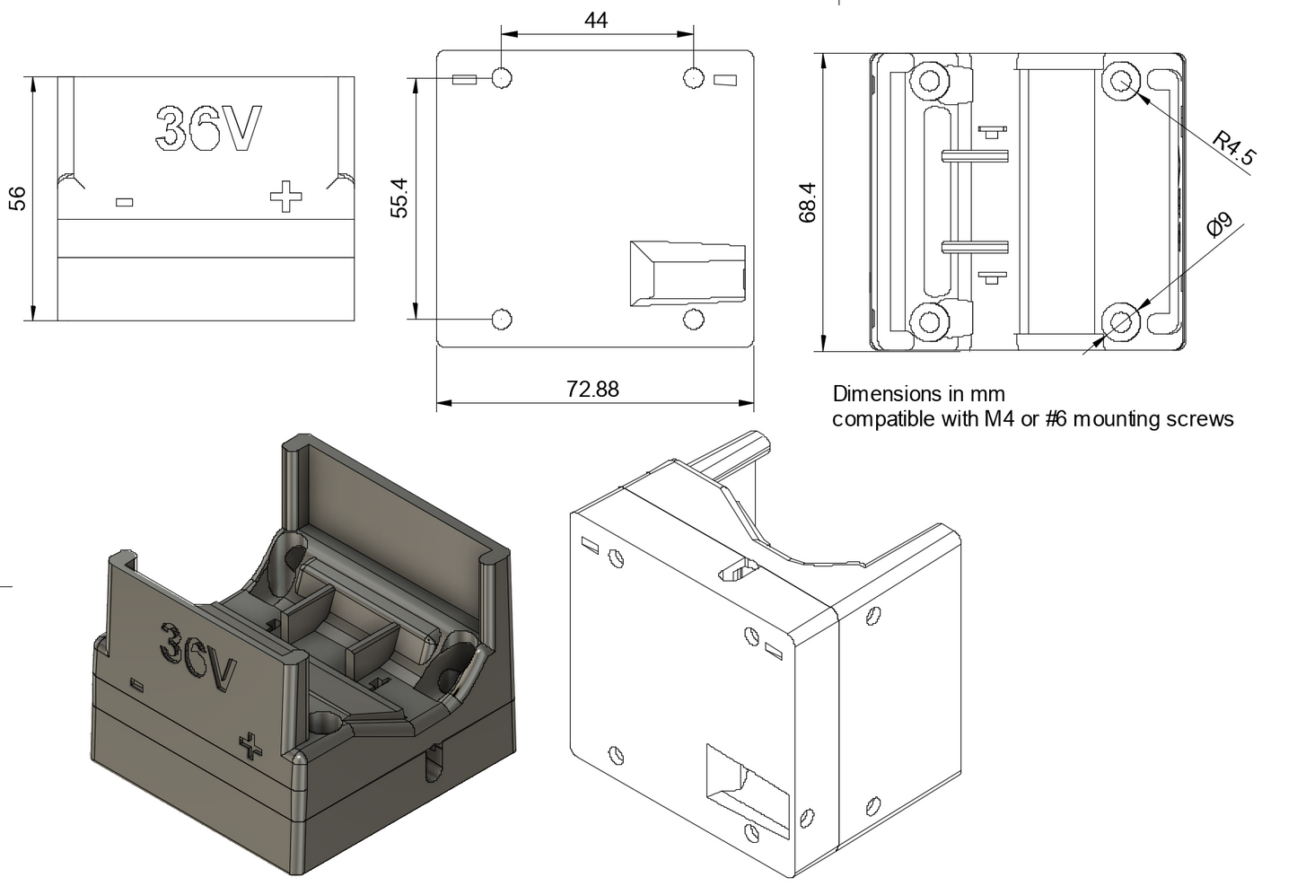 adapter for STIHL 36V AP180 or AP300 battery