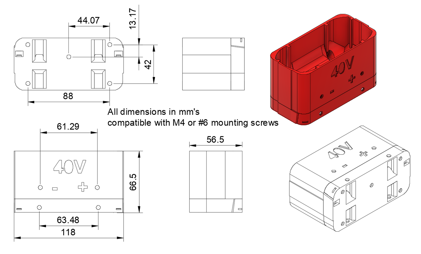 adapter for Kobalt 40V battery