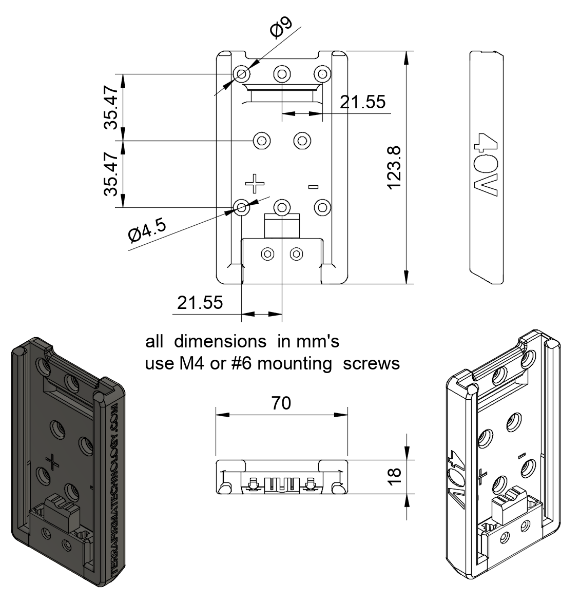 Industrial adapter for Ryobi 40V battery