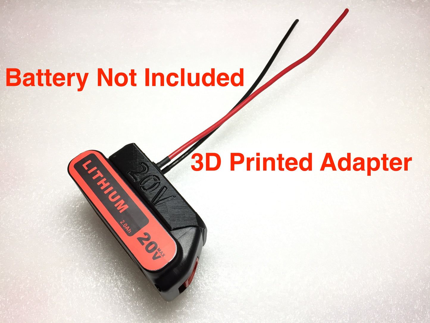 Right Angle adapter for Black & Decker 20V MAX battery