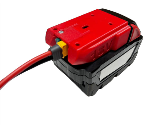 XT60 adapter with integrated fuse adapter for Milwaukee 18V  battery