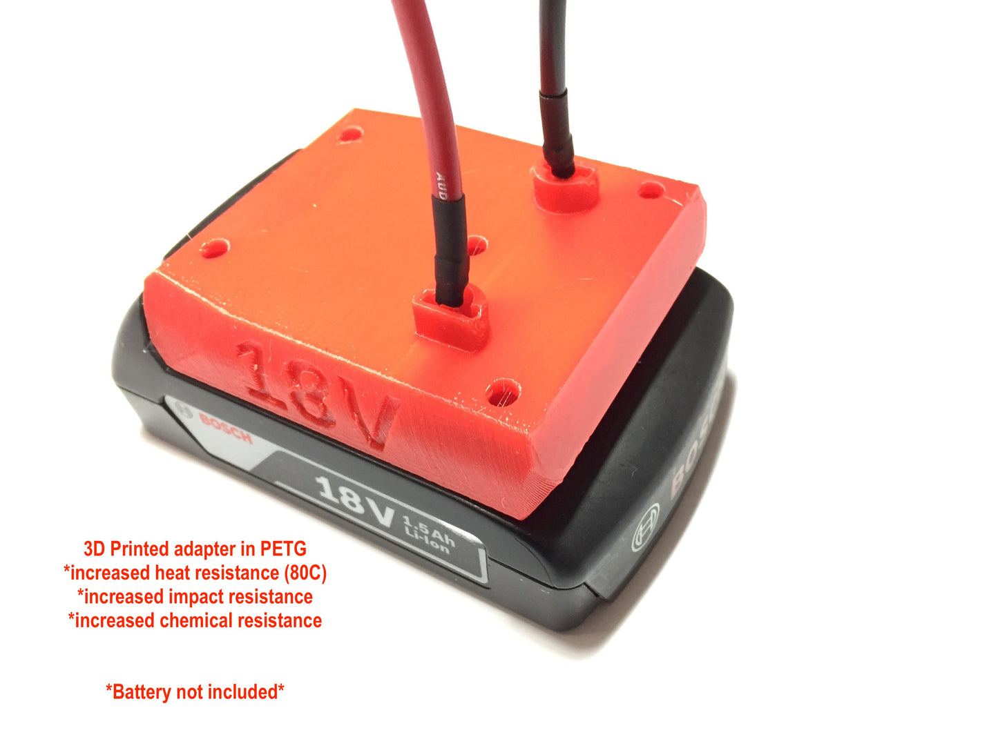 X Right Angle adapter for Bosch 18V  battery