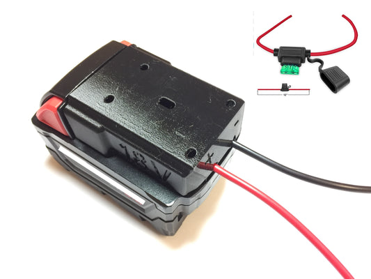 30A Fused adapter for Milwaukee 18V  battery