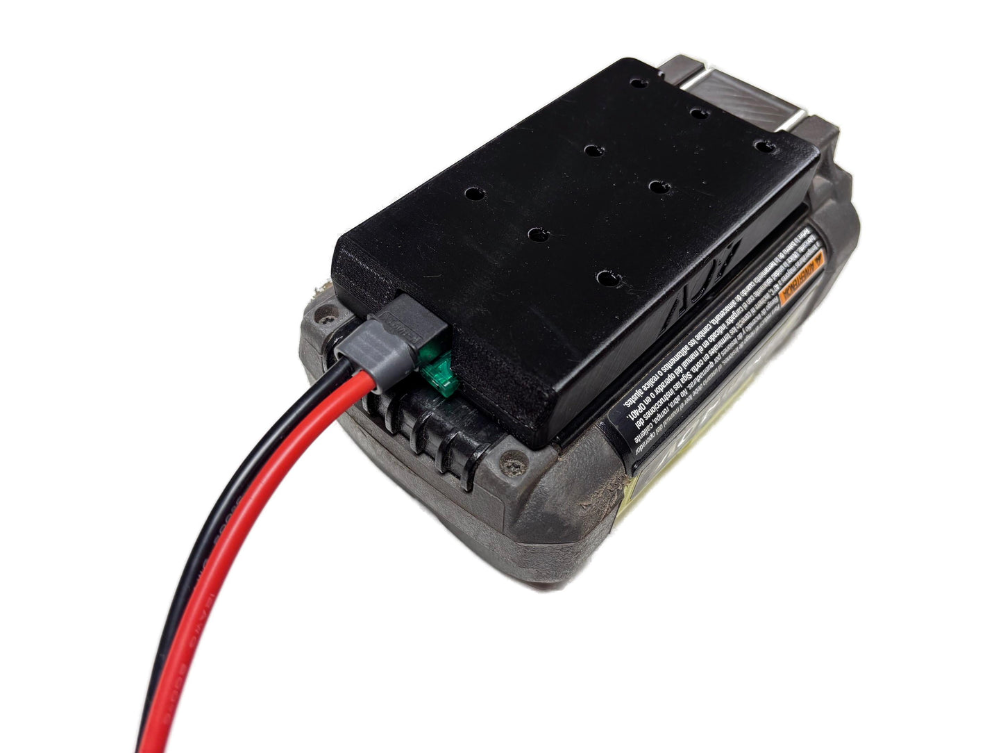Industrial XT60 adapter with integrated fuse for Ryobi 40V  battery