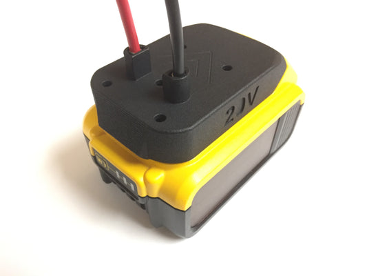 Industrial Right Angle adapter for Dewalt 20V MAX battery