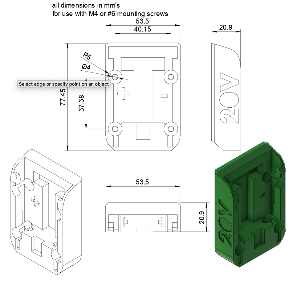 XT adapter for MasterForce 20V flexpower master force battery